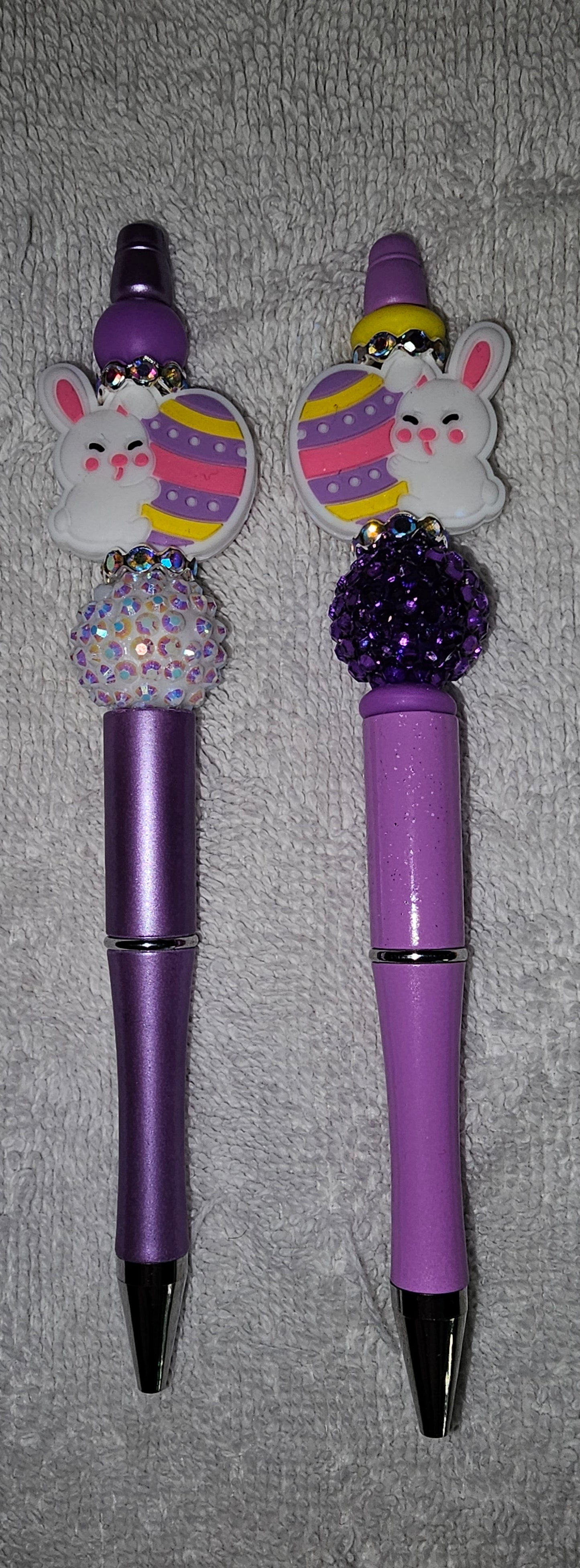 Beaded pens // DIY hair clippies
