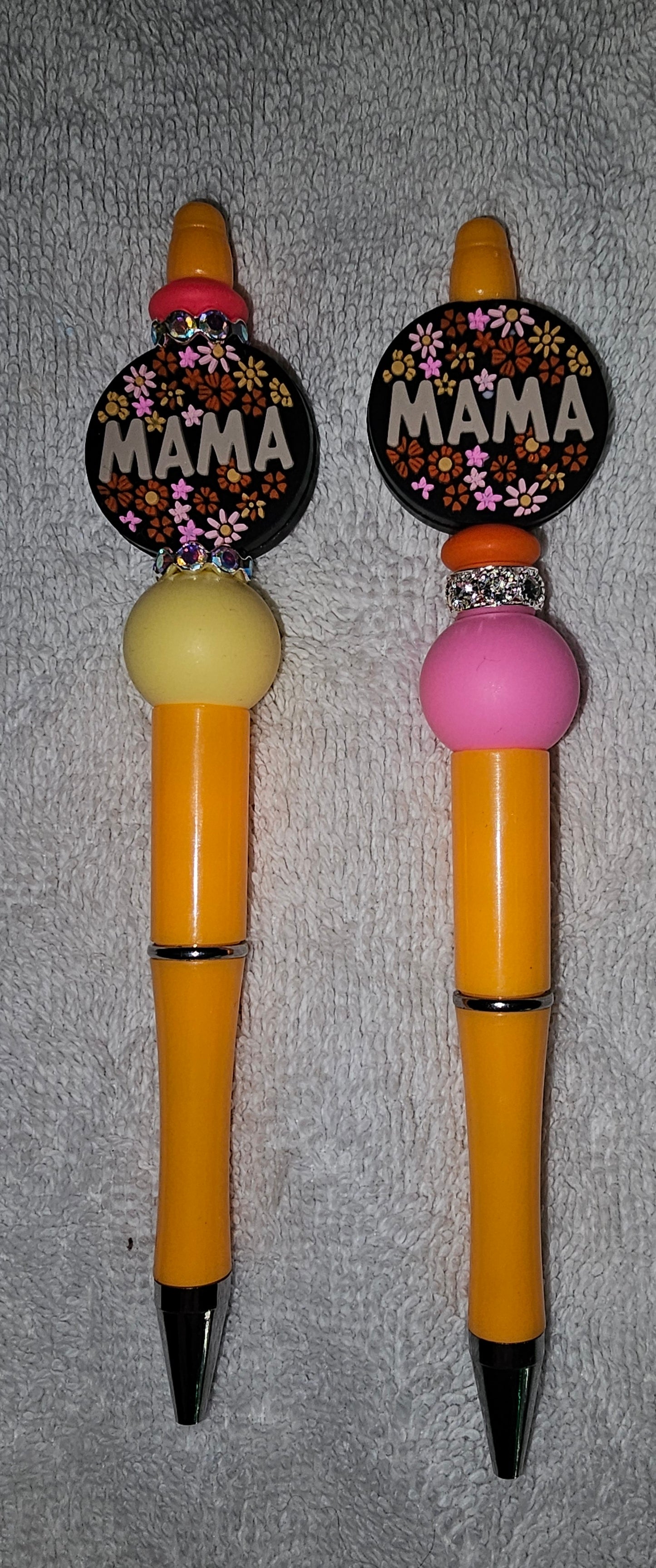 Beaded pens // DIY hair clippies