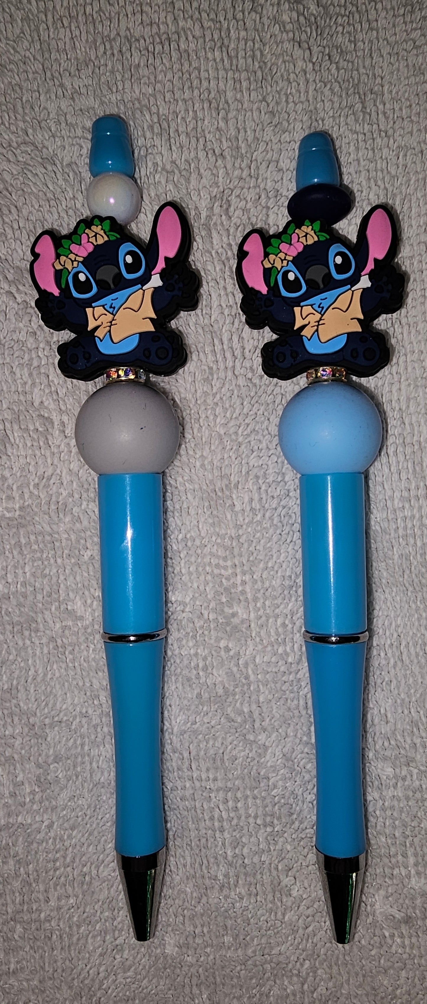 Beaded pens // DIY hair clippies
