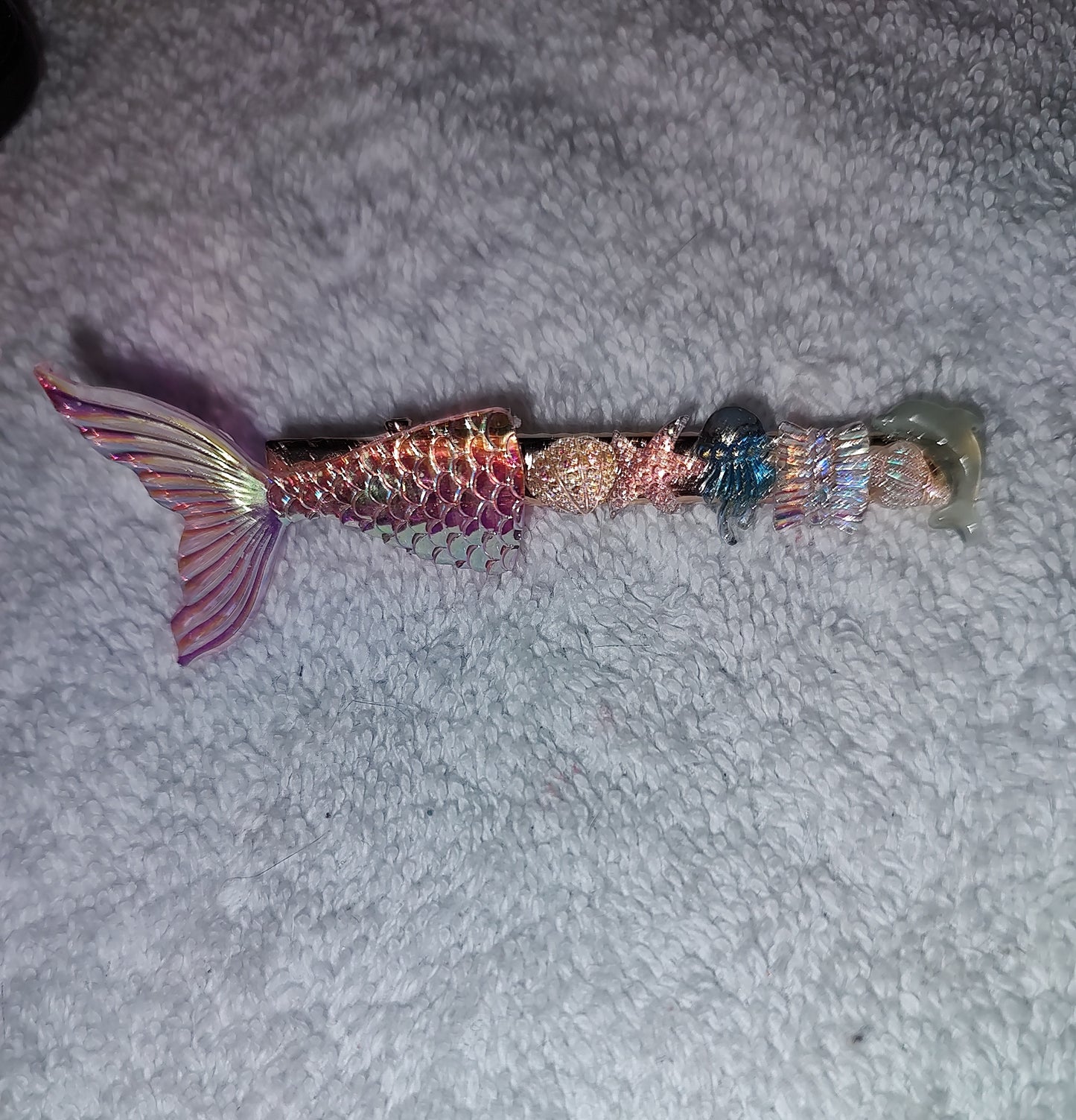 Beaded pens // DIY hair clippies