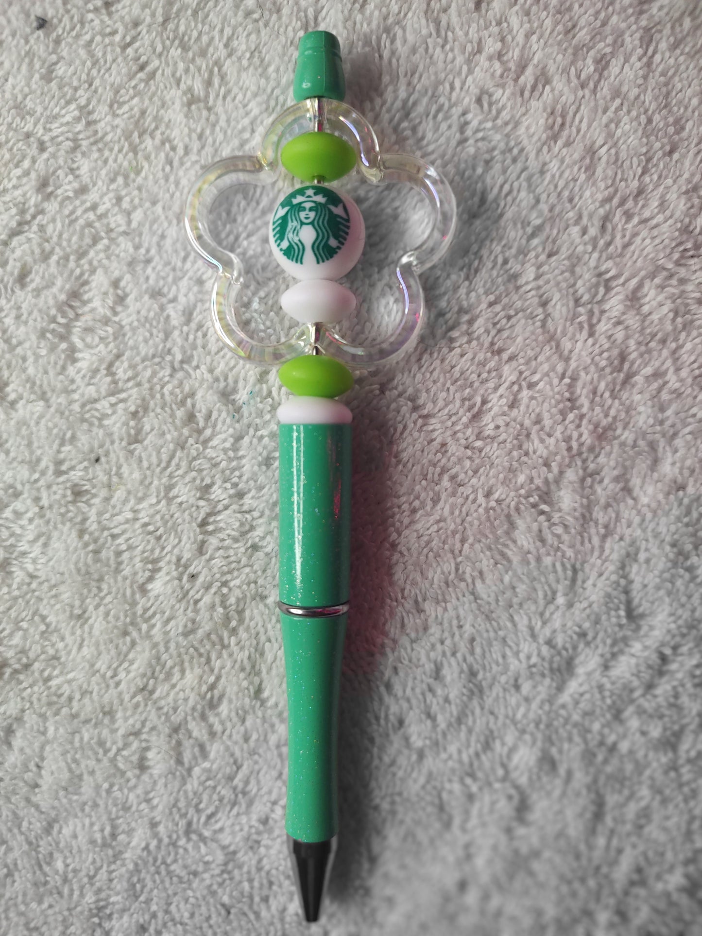 Beaded pens // DIY hair clippies