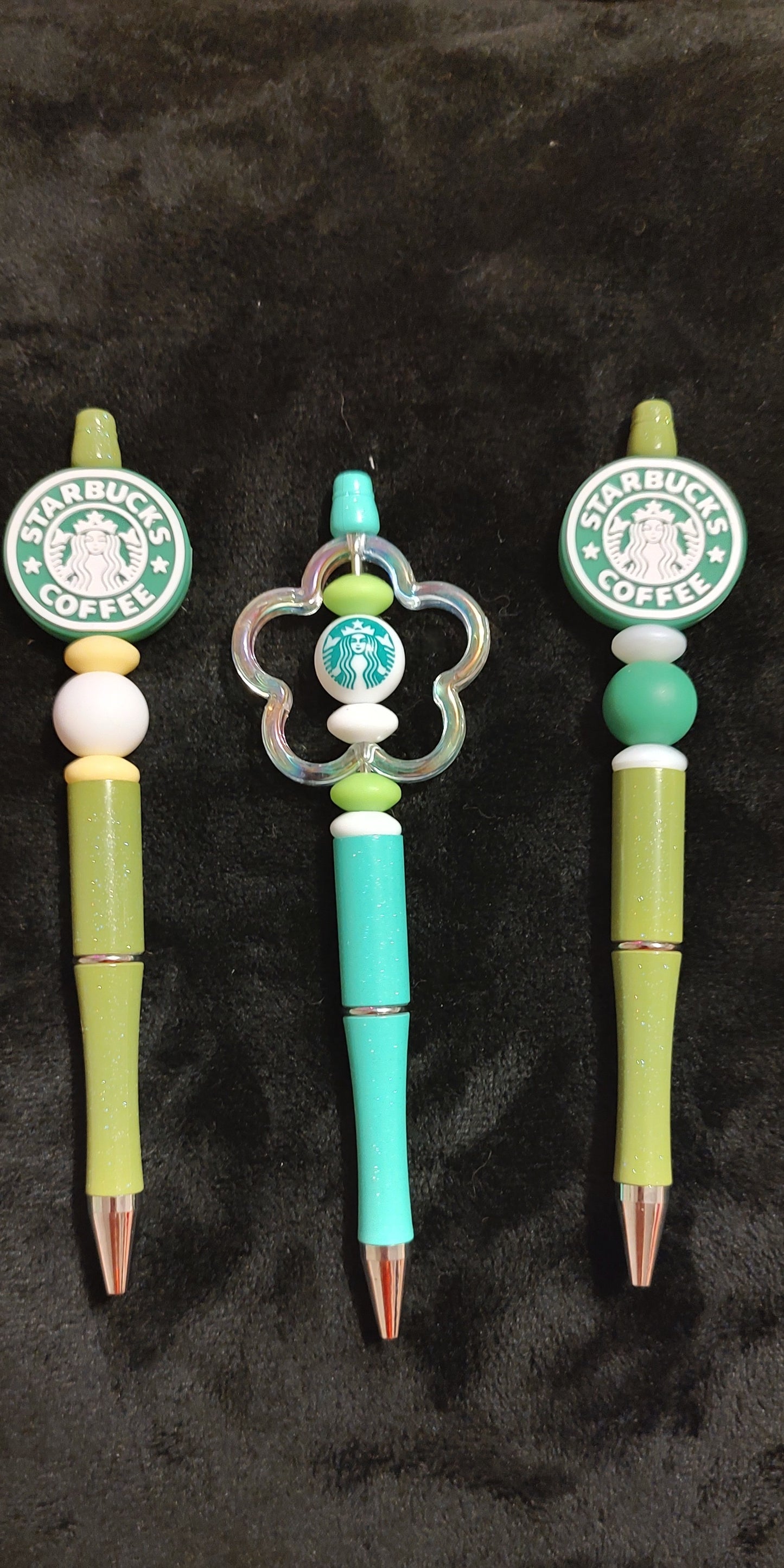 Beaded pens // DIY hair clippies