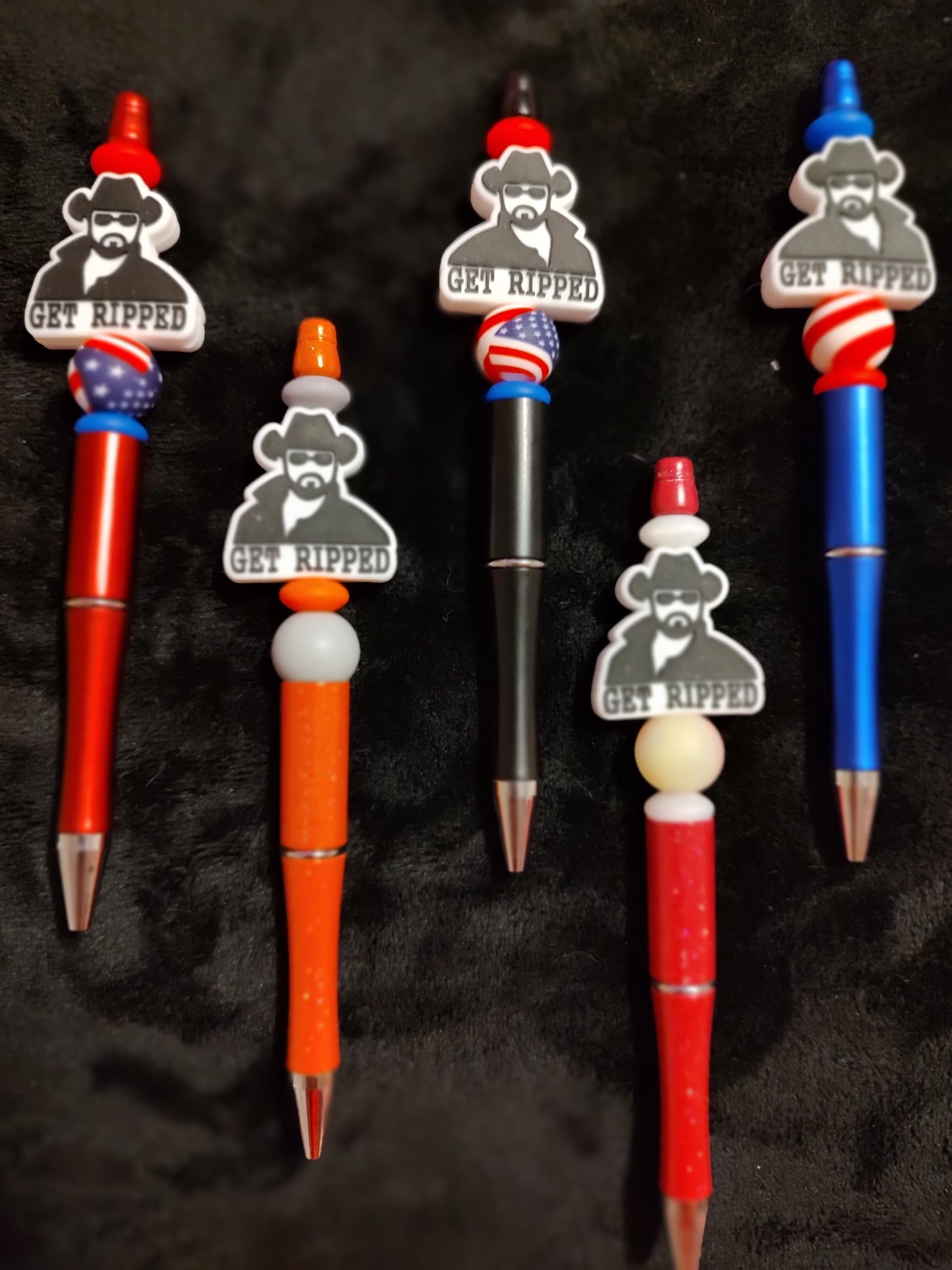 Beaded pens // DIY hair clippies