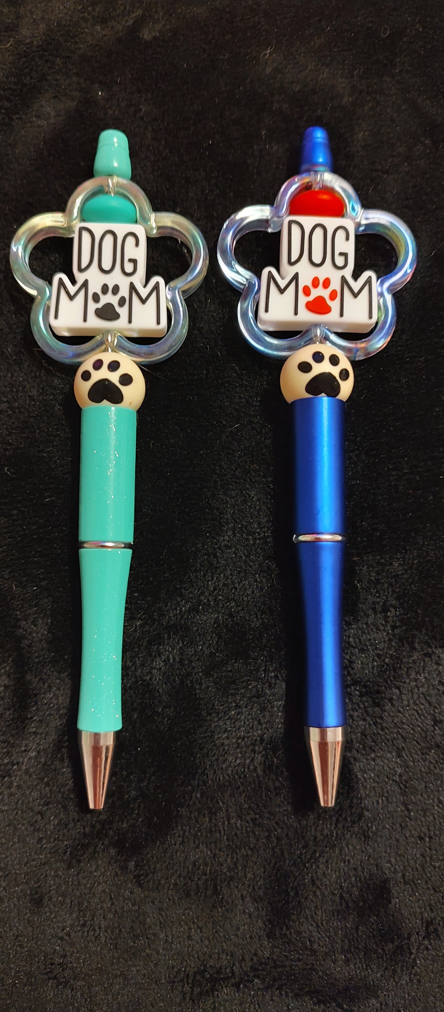 Beaded pens // DIY hair clippies