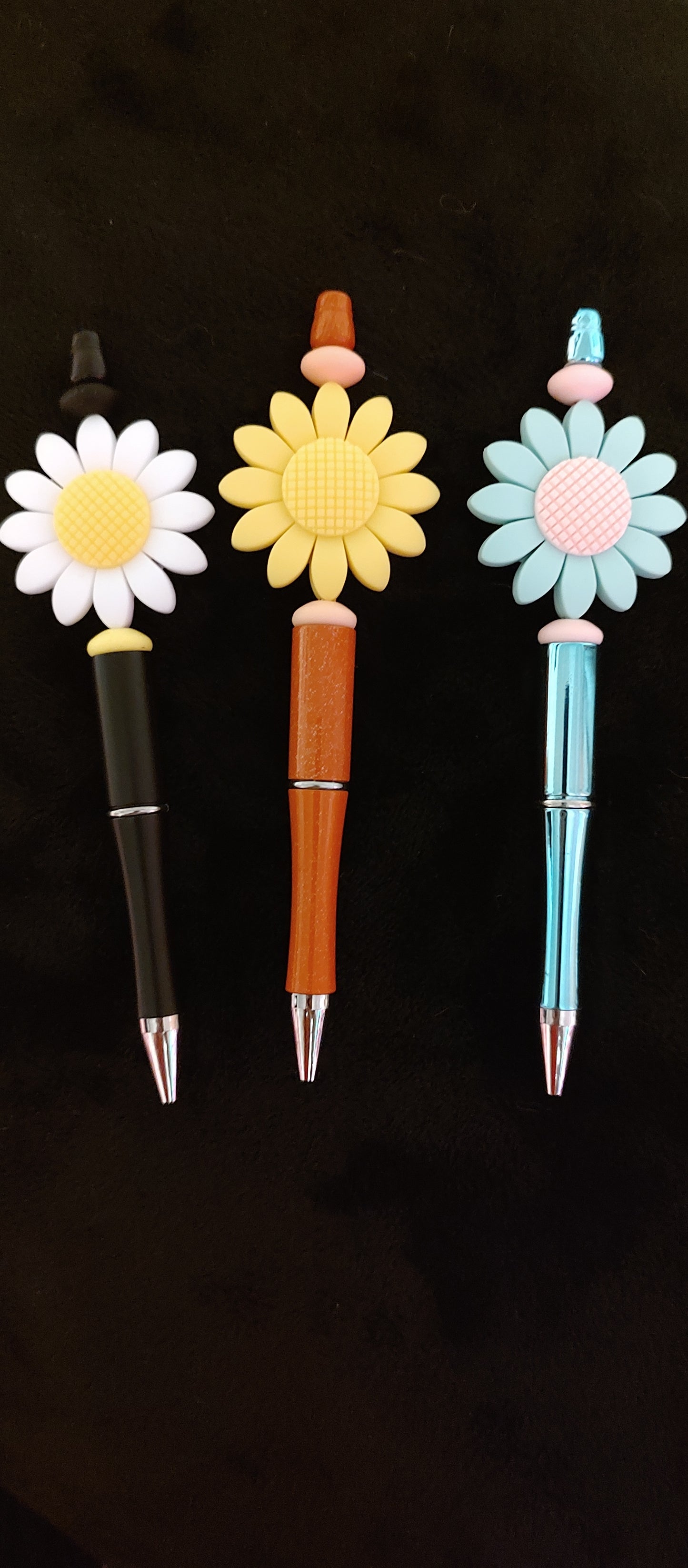 Beaded pens // DIY hair clippies