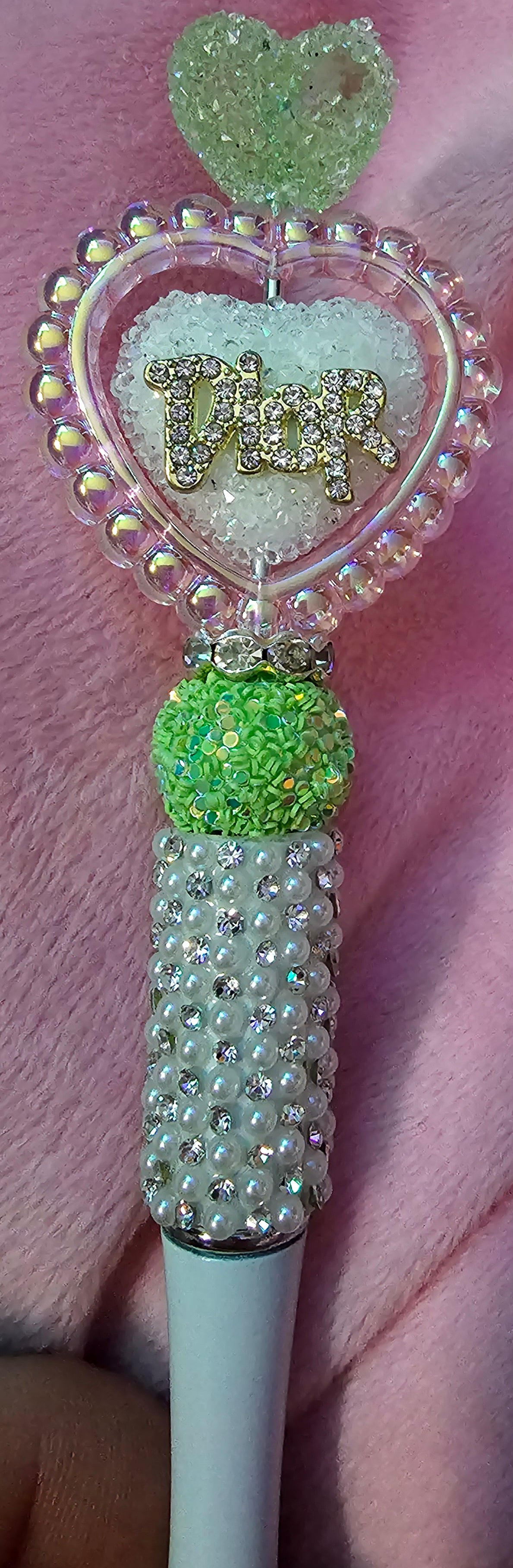 Beaded pens // DIY hair clippies