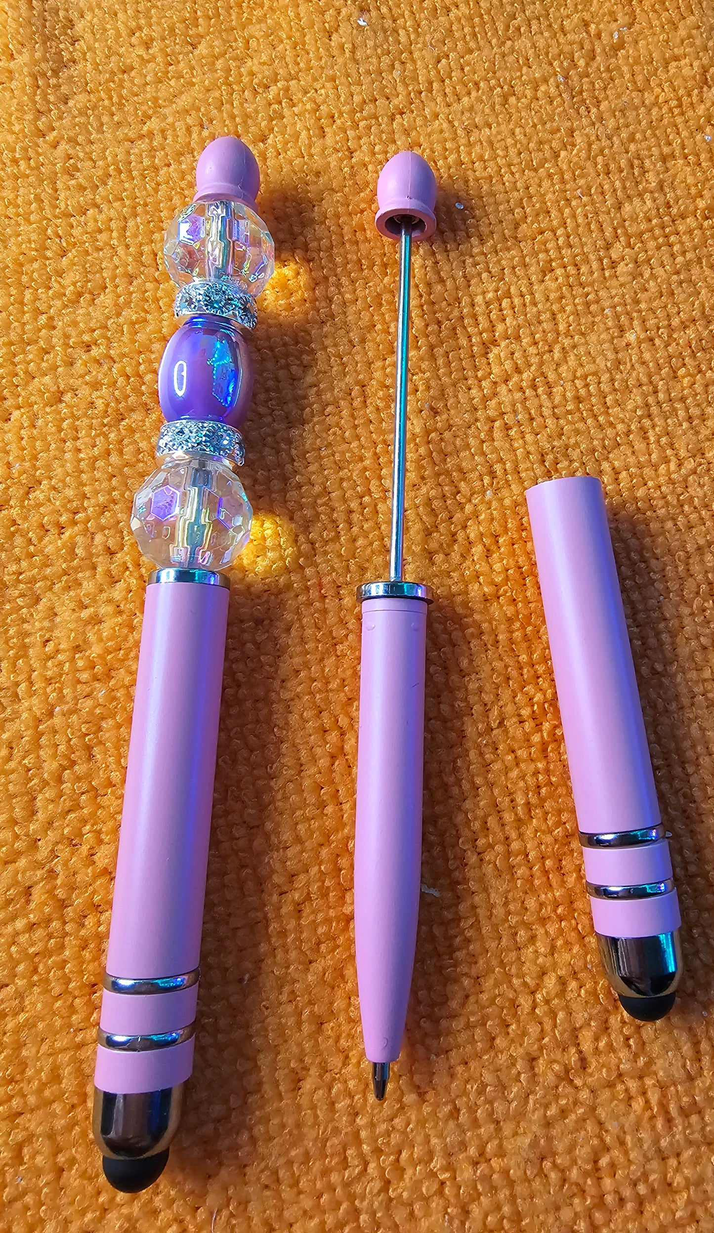 Beaded pens // DIY hair clippies