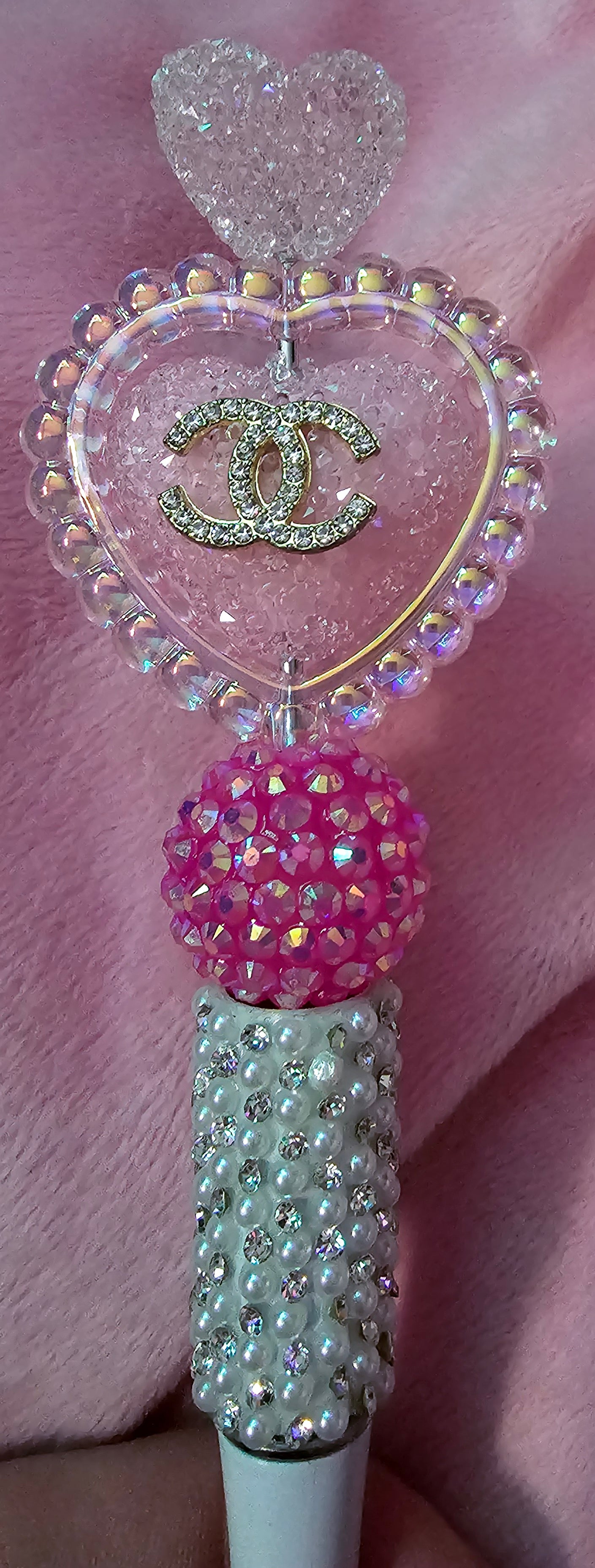 Beaded pens // DIY hair clippies