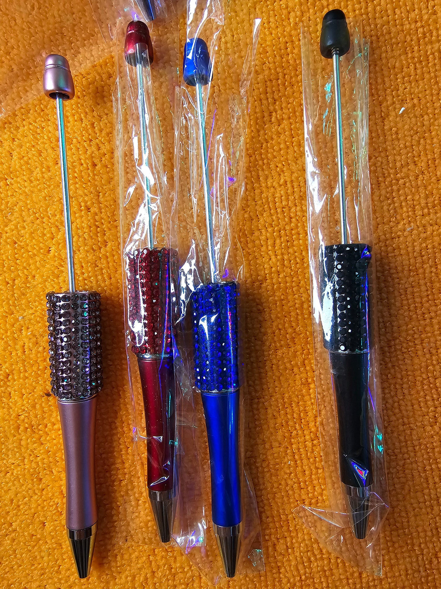 Beaded pens // DIY hair clippies
