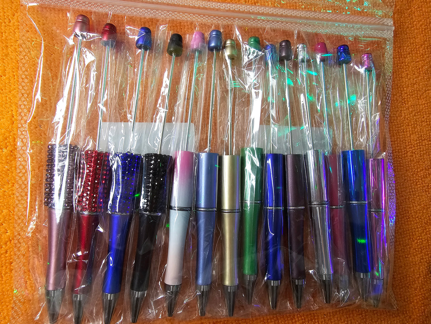 Beaded pens // DIY hair clippies