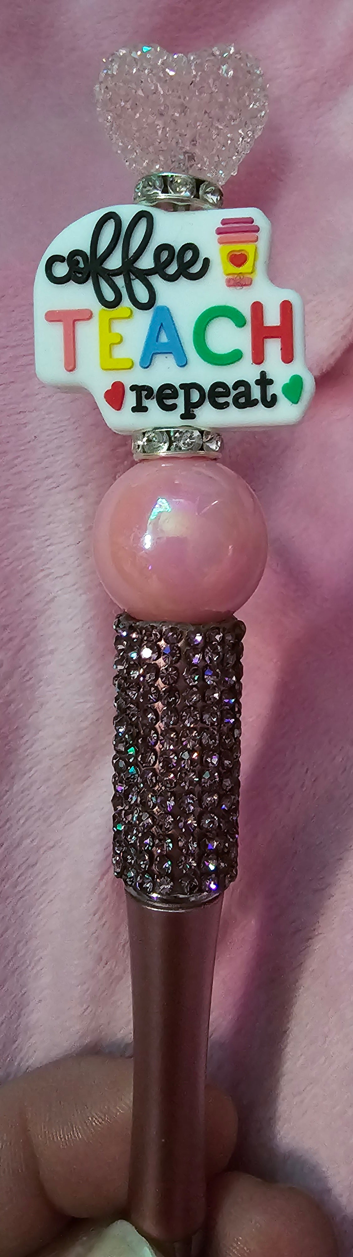 Beaded pens // DIY hair clippies