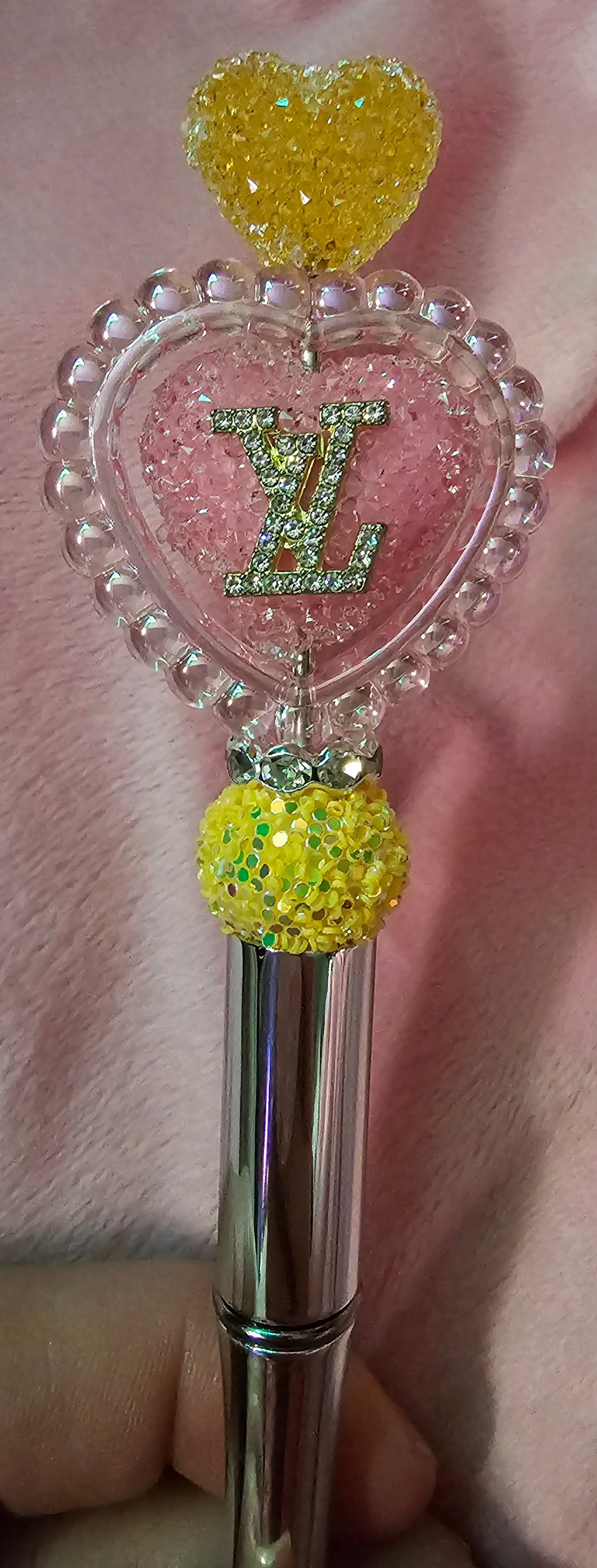Beaded pens // DIY hair clippies