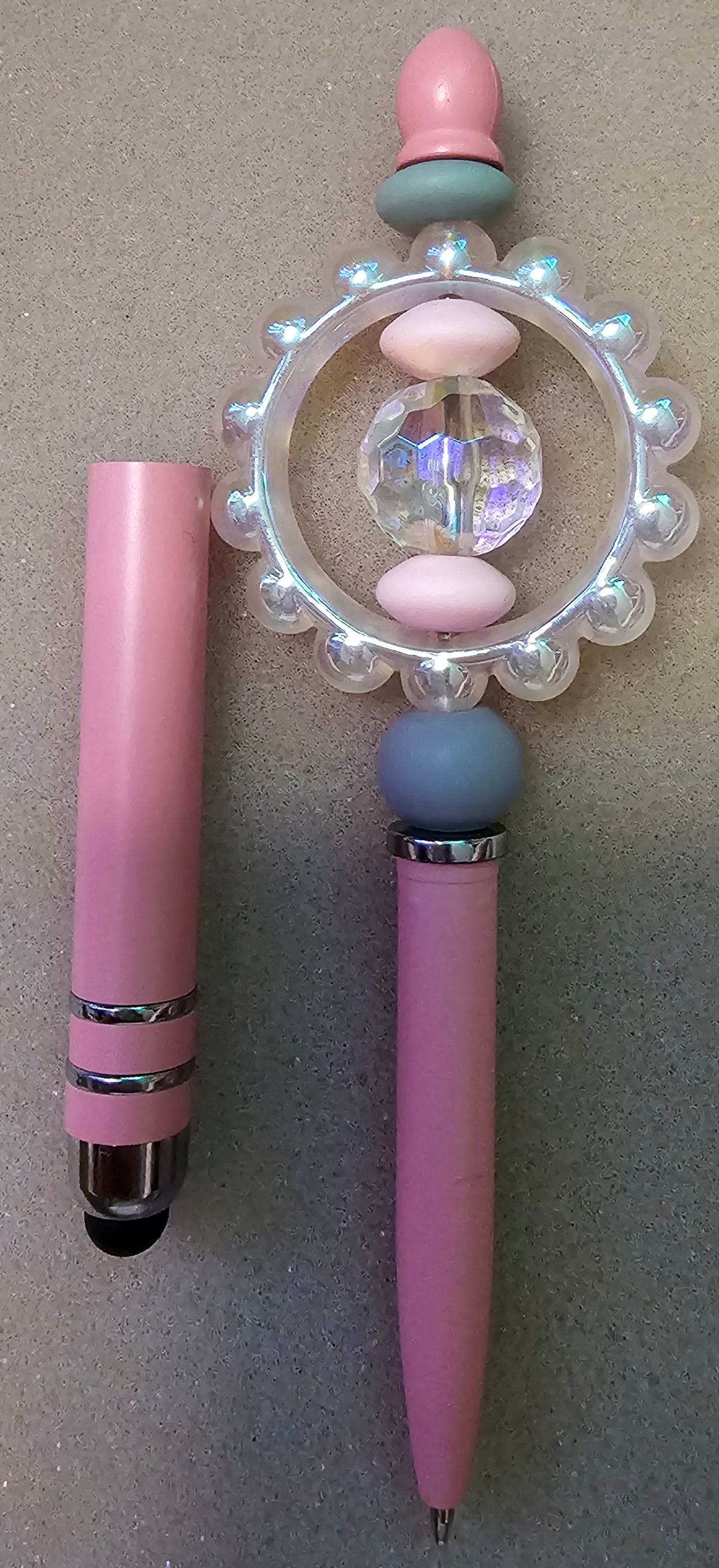 Beaded pens // DIY hair clippies